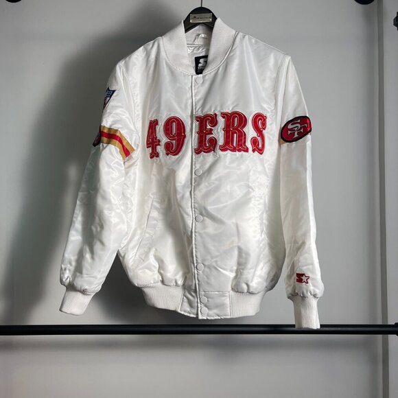 Starter Black Label San Francisco 49ers satin jacket size S - Picture 1 of 3